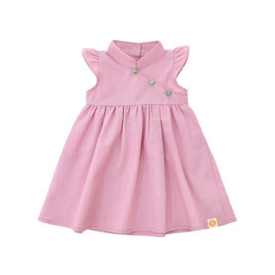 Chinese Motif Series - Baby Girl Cheongsam Dress in Pink