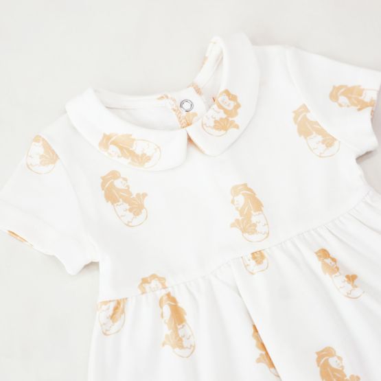 A Singapore Series - Baby Girl Dress in Merlion Print