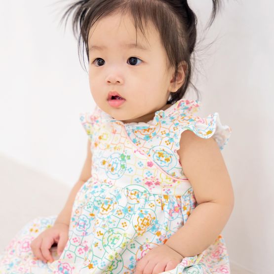 Chinese Motif Series - Baby Girl Cheongsam in Rainbow Motif