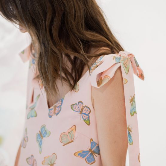 Botanic Series - Ladies Doll Dress with Butterflies