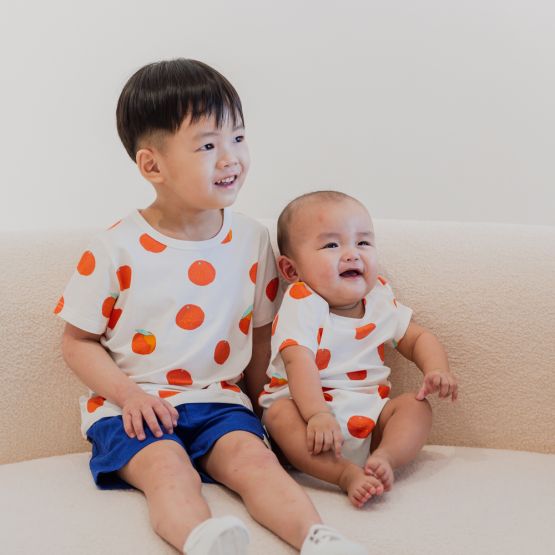 Mandarin Orange Series - Baby Jersey Romper