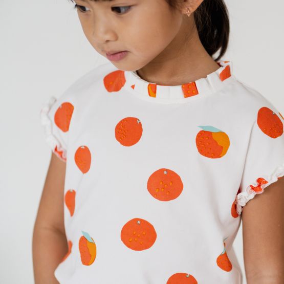 Mandarin Orange Series - Girls Jersey Top