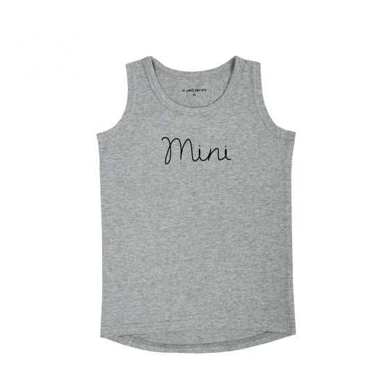 Family Tees - Mini Kids Tank in Dark Grey