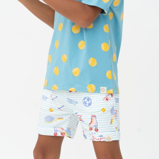 Made For Play - Kids Terry Shorts in Sporty Print