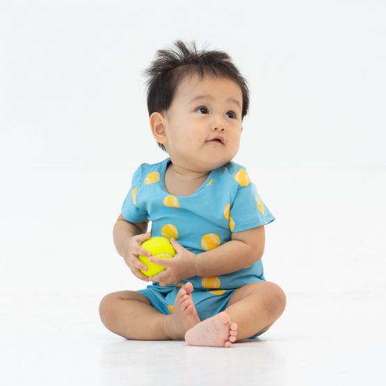 Made For Play - Baby Romper in Tennis Print