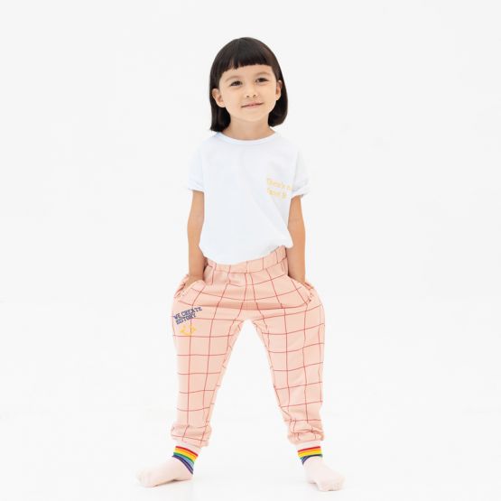Made For Play - Kids Jogger Pants in Grid Print