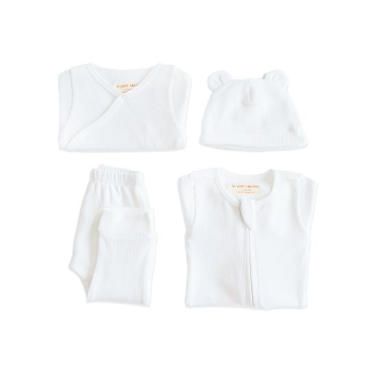 Baby Organic Essentials Set in White