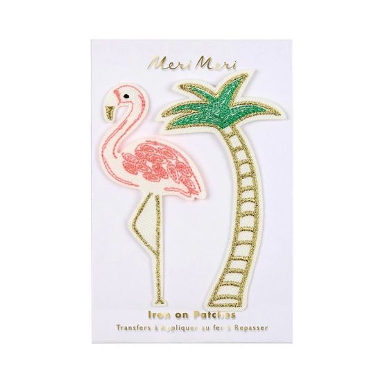 Flamingo & Palm Tree Patches by Meri Meri