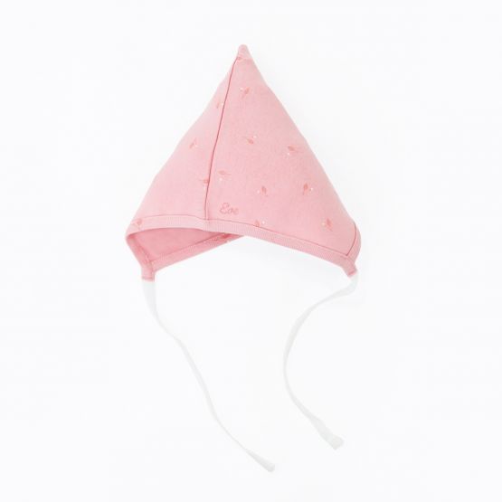 Organic Baby Bonnet Hat in Flower Bud Print