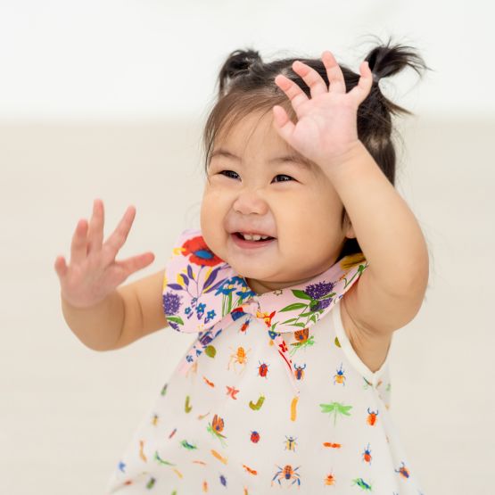 Garden Series - Baby Girl Dress in Garden Print