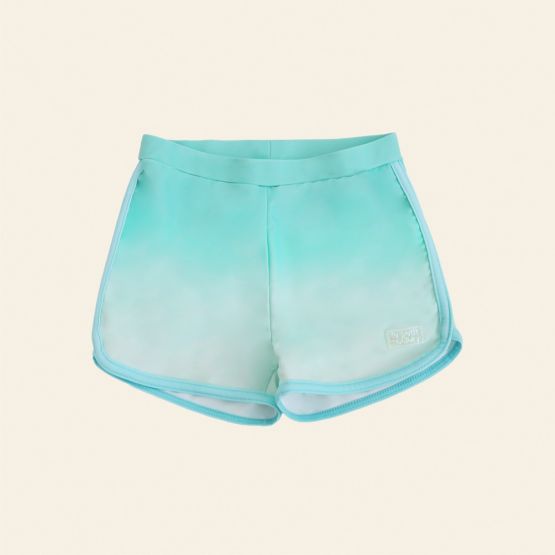 Girls Swim Shorts in Seafoam Gradient
