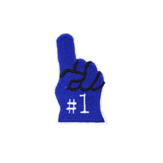 Number 1 Glove Velcro Patch 