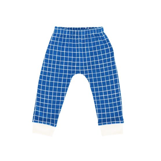 Baby Organic Leggings in Grid Print