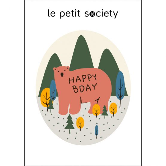 E-Gift Card - Happy Birthday (Bear Print)