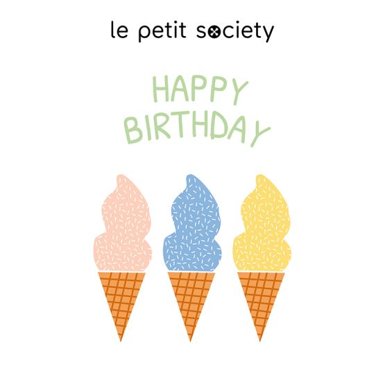 E-Gift Card - Happy Birthday (Ice Cream Print)