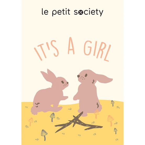 E-Gift Card - It's A Girl (Rabbit Print)