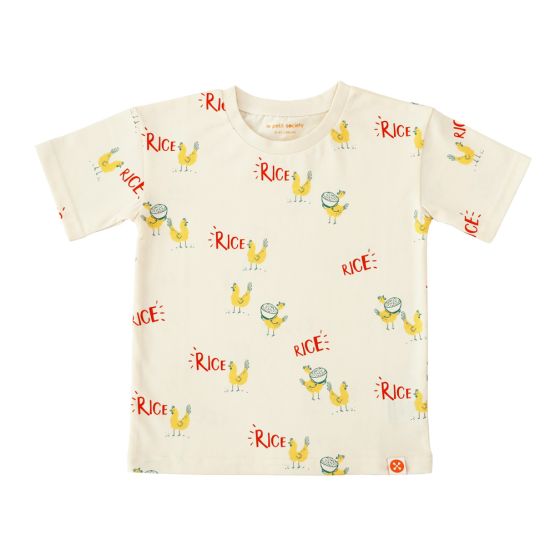 A Singapore Series - Kids Tee in Chicken Rice Print