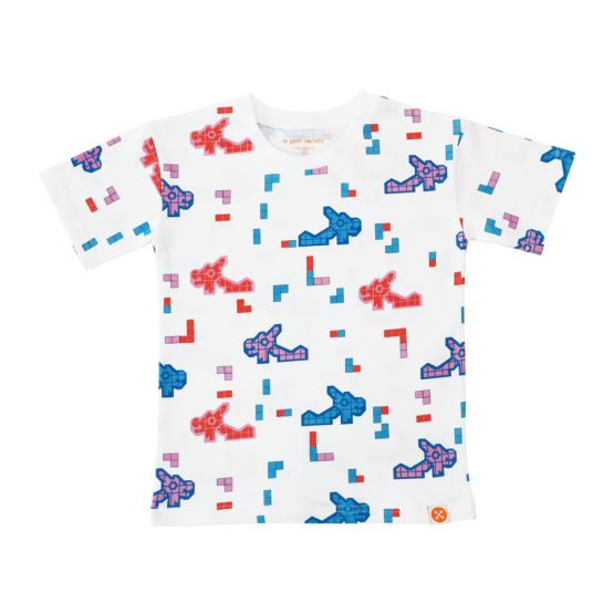 A Singapore Series - Kids Tee in Dragon Playground Print