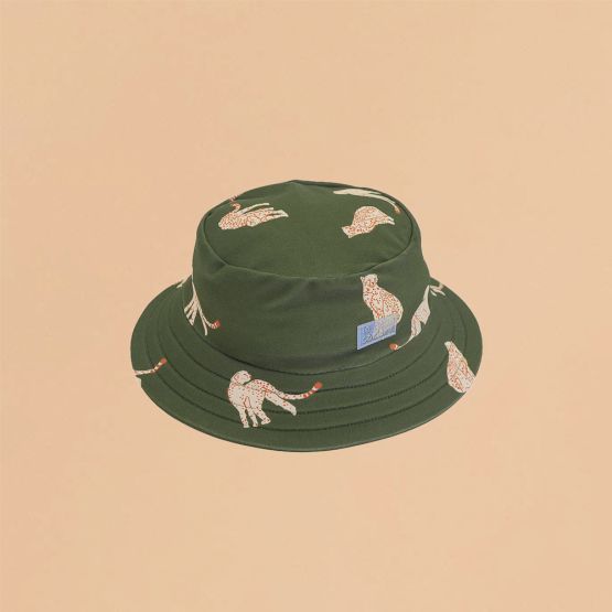 Kids Bucket Hat in Leopard Print
