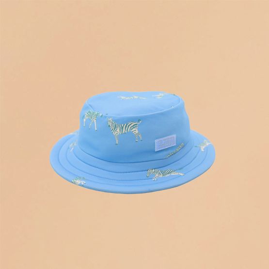 Kids Bucket Hat in Zebra Print