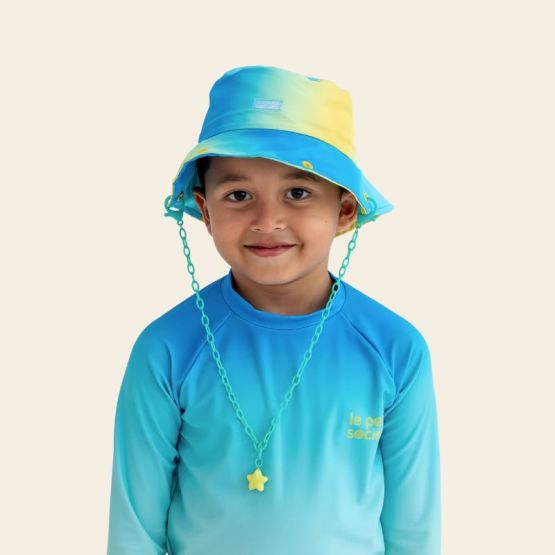 Kids Bucket Hat in Blue Gradient