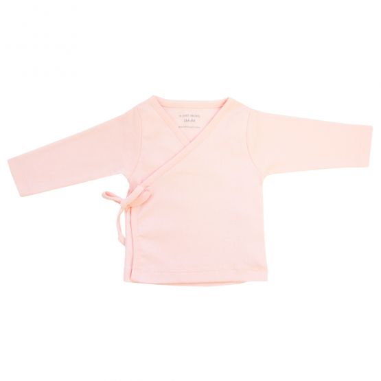 *New* Personalisable Baby Organic Long Sleeves Kimono Top in Pink