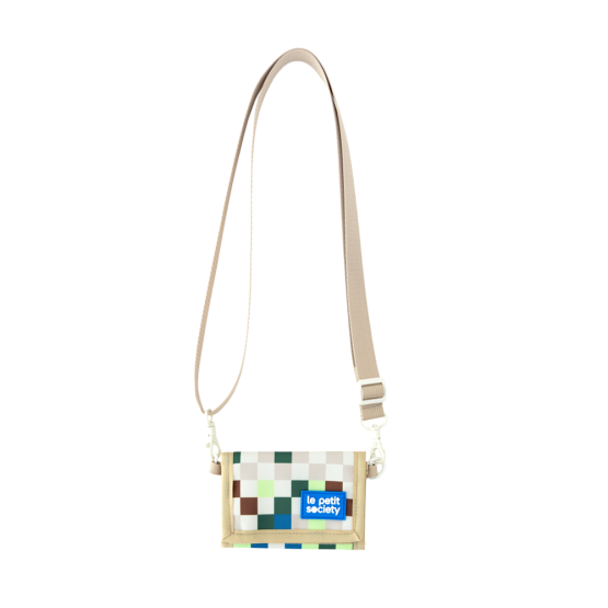Kids Wallet With Lanyard - Arcade Sand