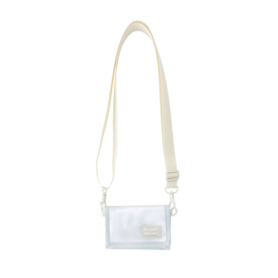 Kids Wallet With Lanyard - Metallic Silver 