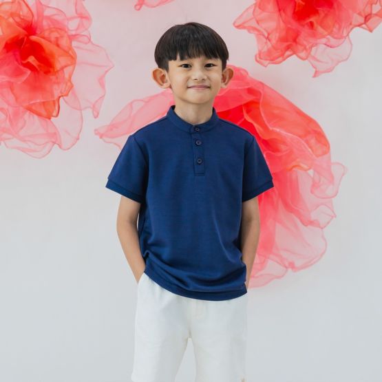 Polo Series - Boys Polo Shirt in Navy