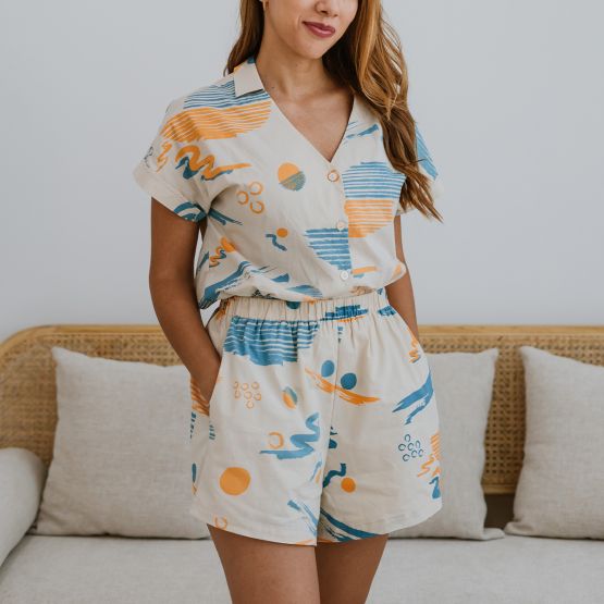 *New* Resort Series - Ladies Shorts in Coast Print