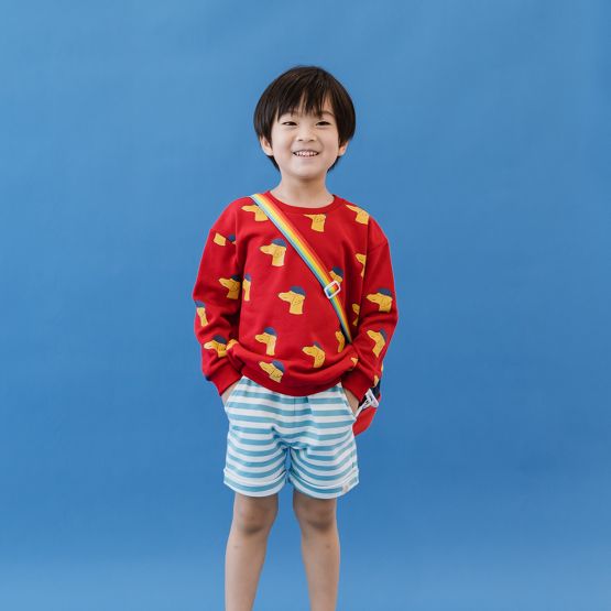Made For Play - Kids Pullover in Beret Dog Print