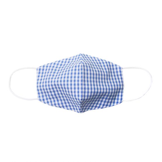 Reusable Kids & Adult Mask in Blue Gingham (Personalisable)