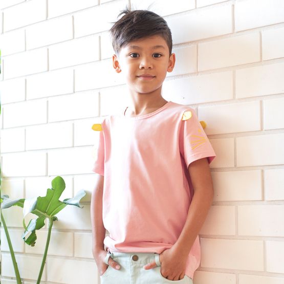 Mouse Series - Kids Tee in Dusty Pink