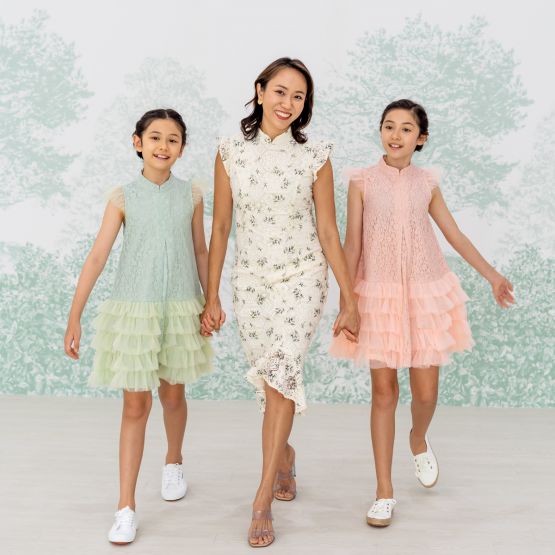 Spring Series - Ladies Lace Dress in Cream