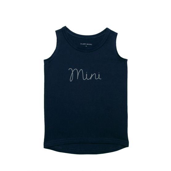 Family Tees - Mini Kids Tank in Navy