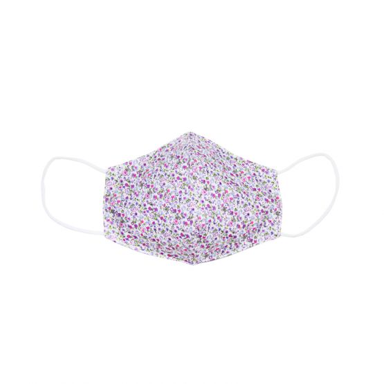 Personalisable Reusable Kids & Adult Mask in Purple Blossom Print 
