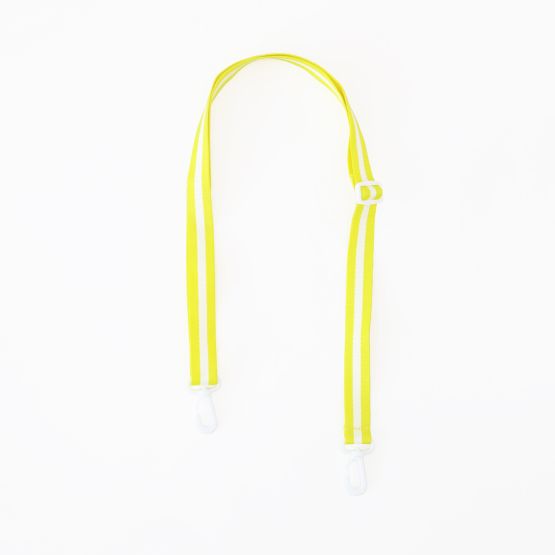 Adjustable Bag Strap in Yellow Stripes (Personalisable)