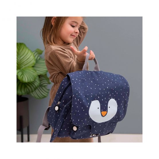 *New* Personalisable Satchel - Mr Penguin by Trixie
