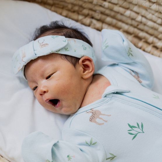 Organic Baby Headband in Deer Print