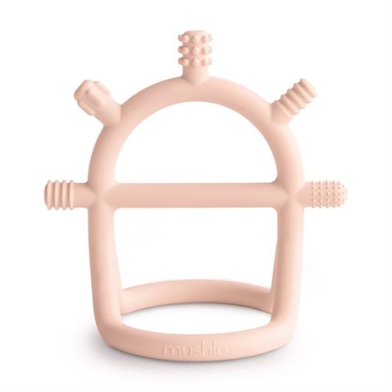 No-Drop Teether - Sensory/Blush by Mushie