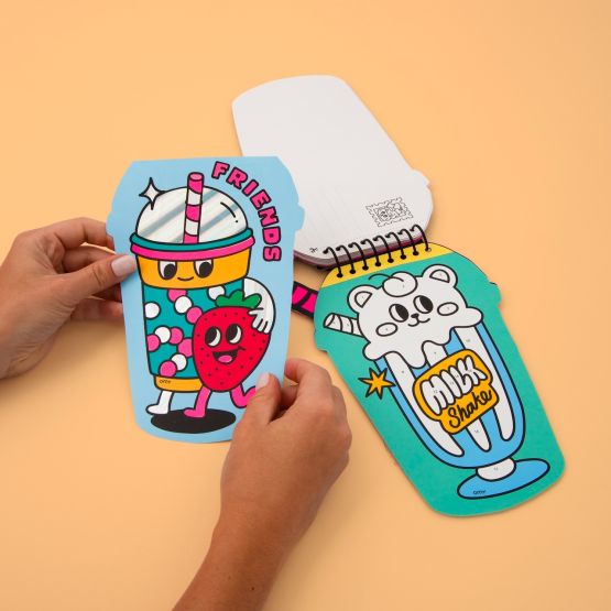 Sticker By Number Notebook - Bubble Tea by OMY