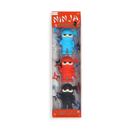 Ninja Erasers (Set of 3) by OOLY