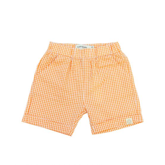 Resort Series - Kids Shorts in Orange Gingham
