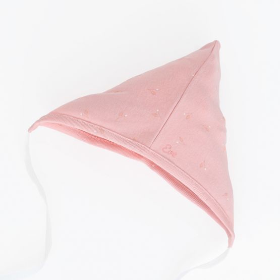 *New* Personalisable Organic Baby Bonnet Hat in Flower Bud Print