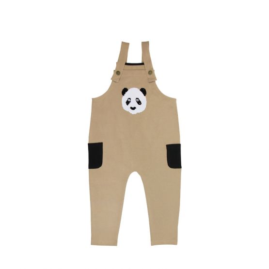 Kids Panda Reversible-Sequins Overalls