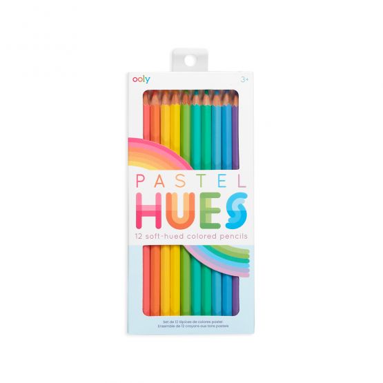 Pastel Hues Coloured Pencils (Set of 12) by OOLY