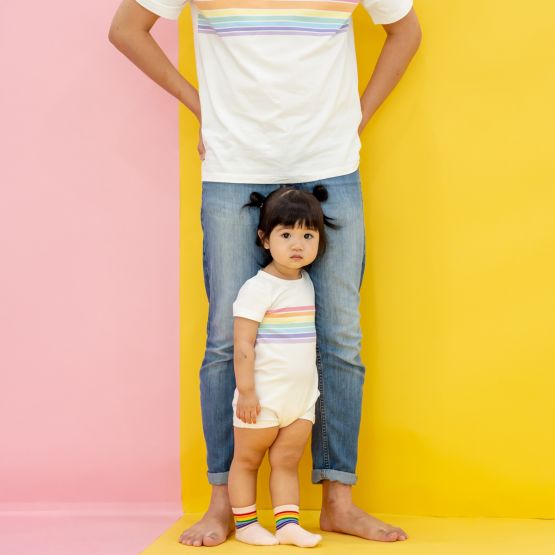 Rainbow Series - Baby Romper in Pastel