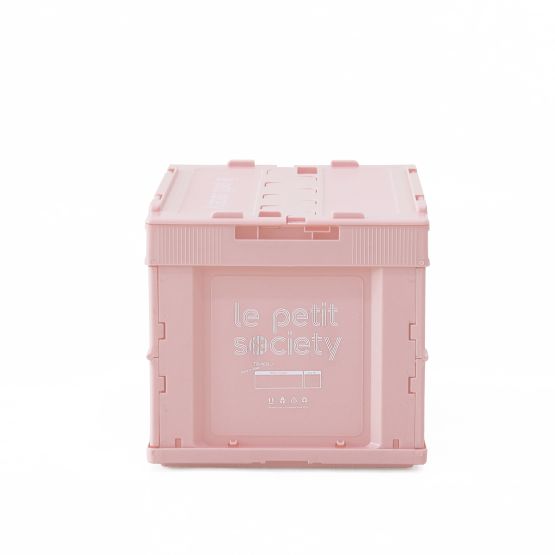 Collapsible Storage Crate in Pink