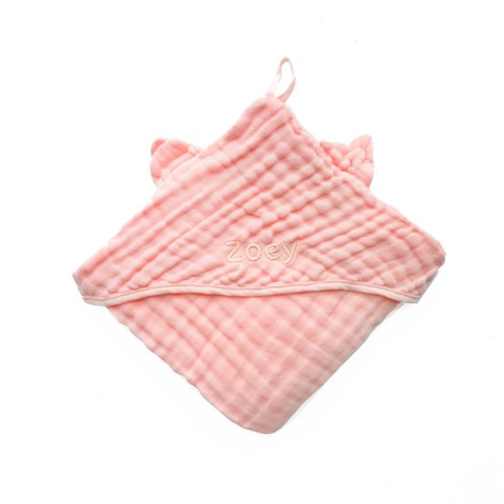 Bath Cape - Cat in Baby Pink (Personalisable)
