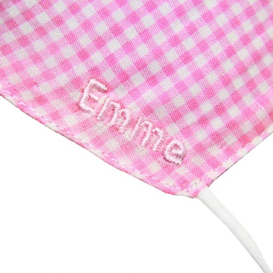 Reusable Kids & Adult Mask in Pink Gingham (Personalisable)
